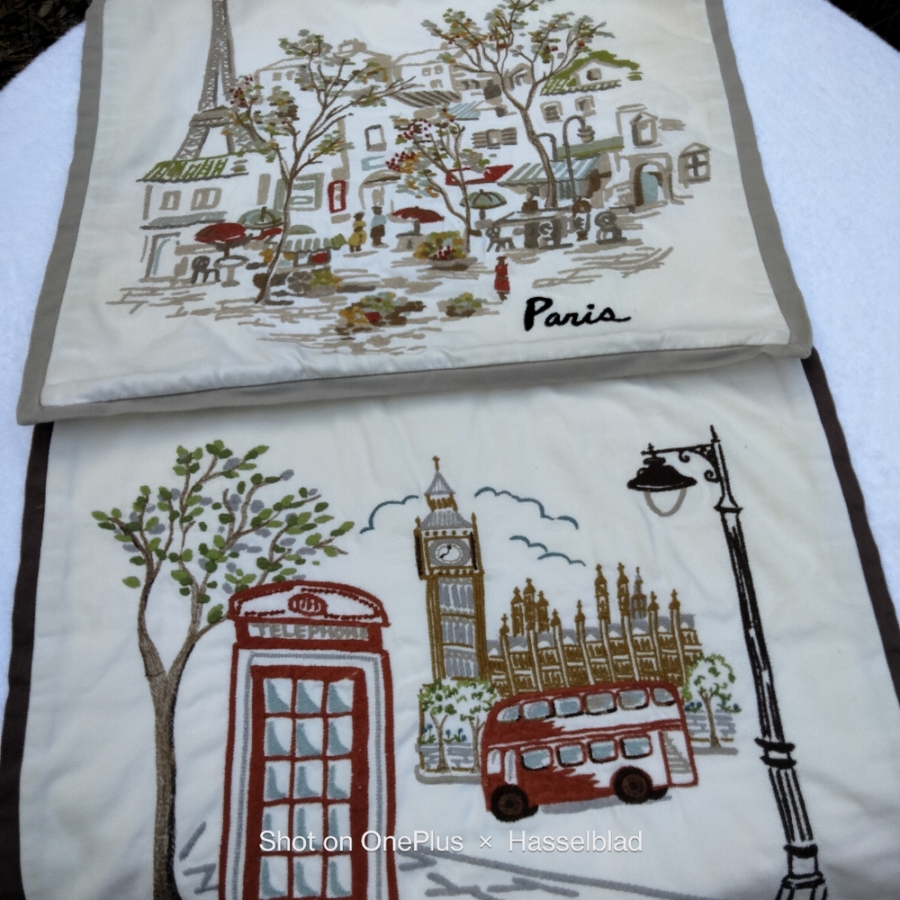Pottery Barn London Embroidery Pillow Sham - Picture 6 of 6